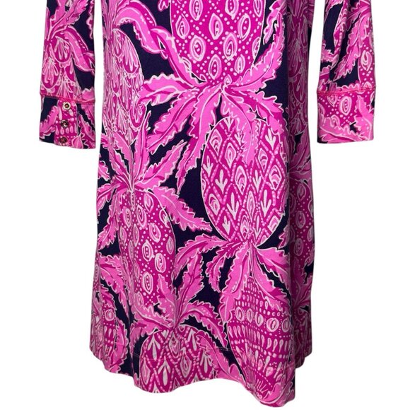 Lilly Pulitzer UPF 50+ Sophie Pineapple Print Dress Coastal Vacation Resort XS - Picture 4 of 9